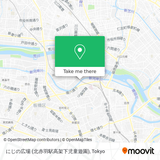 にじの広場 (北赤羽駅高架下児童遊園) map