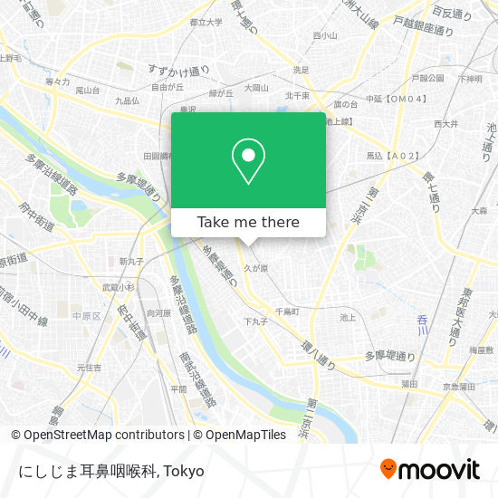 にしじま耳鼻咽喉科 map