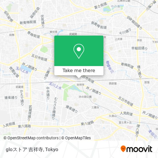 gloストア 吉祥寺 map