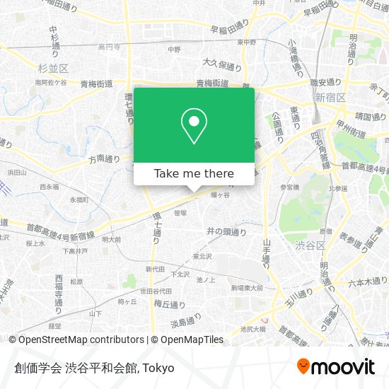 創価学会 渋谷平和会館 map