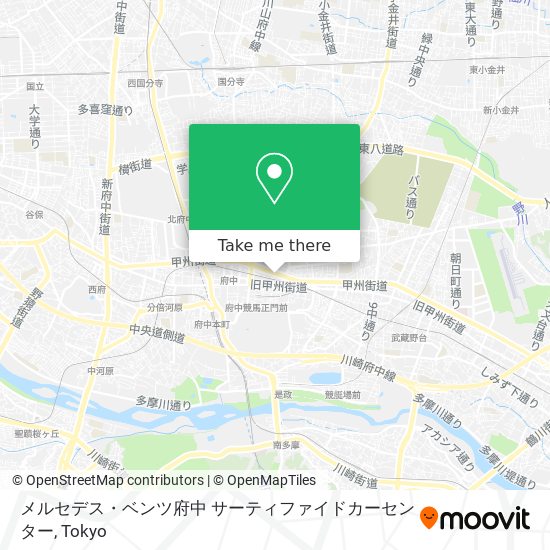 メルセデス・ベンツ府中 サーティファイドカーセンター map