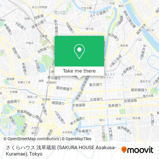 さくらハウス 浅草蔵前 (SAKURA HOUSE Asakusa-Kuramae) map