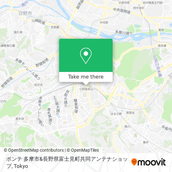 ポンテ 多摩市&長野県富士見町共同アンテナショップ map