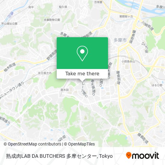 熟成肉LAB DA BUTCHERS 多摩センター map