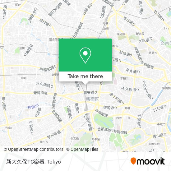 新大久保TC楽器 map