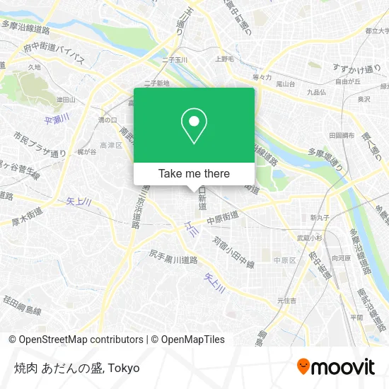 焼肉 あだんの盛 map