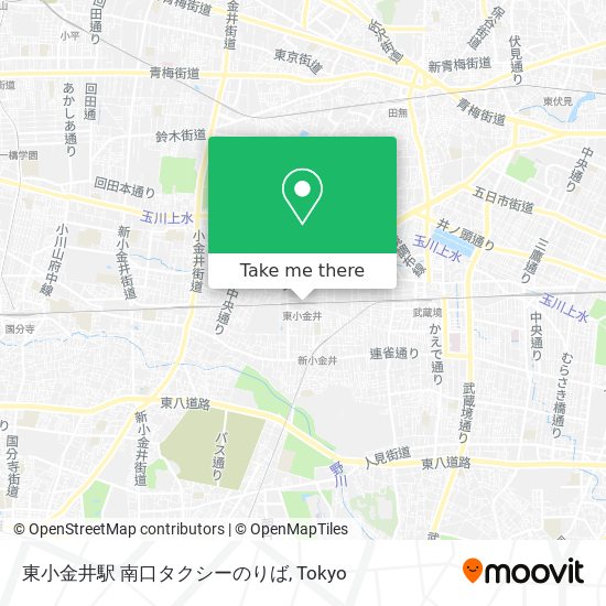 東小金井駅 南口タクシーのりば map