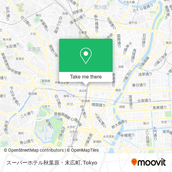 スーパーホテル秋葉原・末広町 map