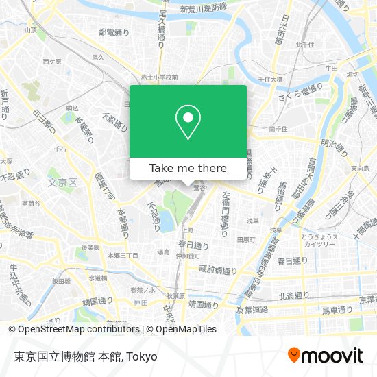 How To Get To 東京国立博物館 本館 In 文京区 By Bus Or Metro