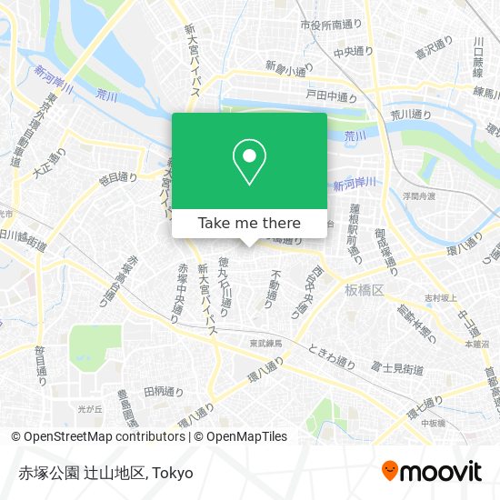 赤塚公園 辻山地区 map