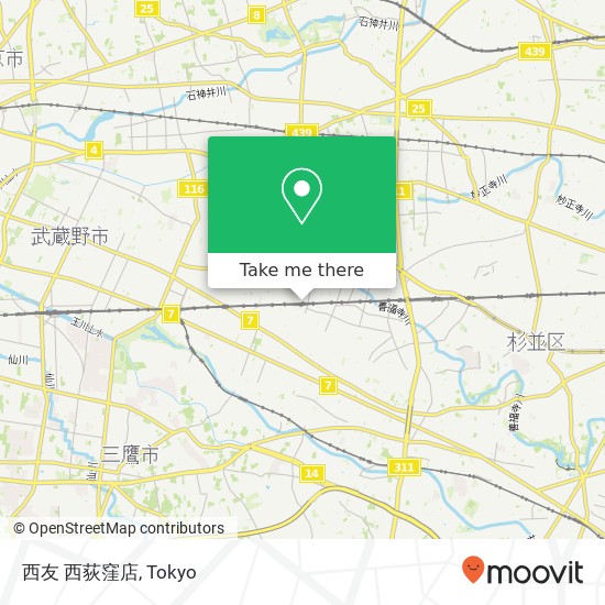 西友 西荻窪店 map