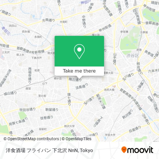 洋食酒場 フライパン 下北沢 NnN map