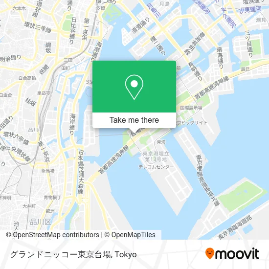 Grand Nikko Tokyo Daiba map