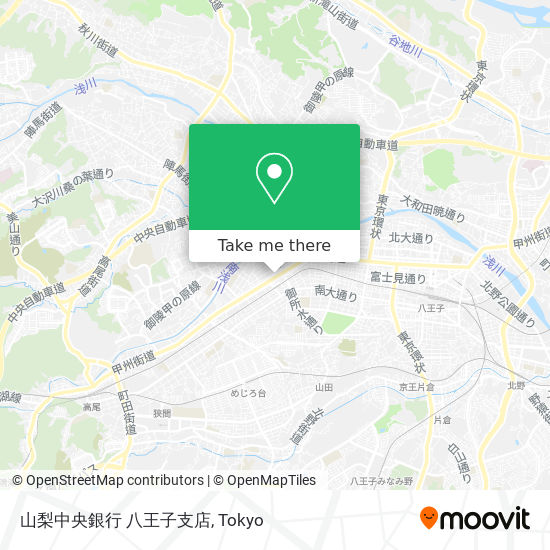 山梨中央銀行 八王子支店 map