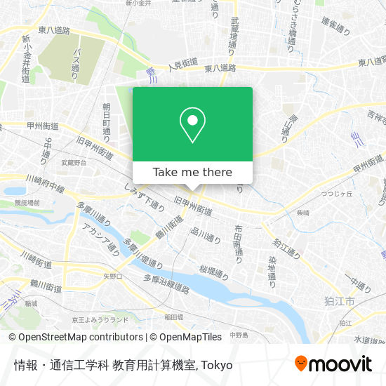 情報・通信工学科 教育用計算機室 map