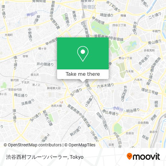 渋谷西村フルーツパーラー map