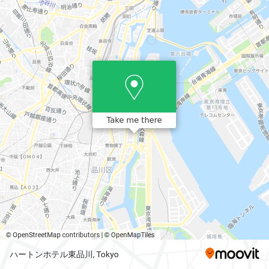 ハートンホテル東品川 map