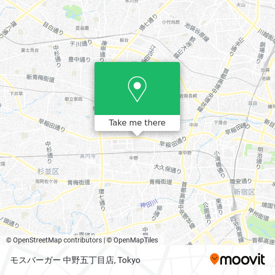 モスバーガー 中野五丁目店 map