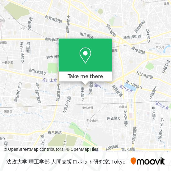 法政大学 理工学部 人間支援ロボット研究室 map