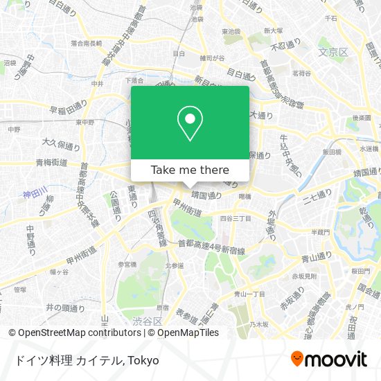 How To Get To ドイツ料理 カイテル In 新宿区 By Bus