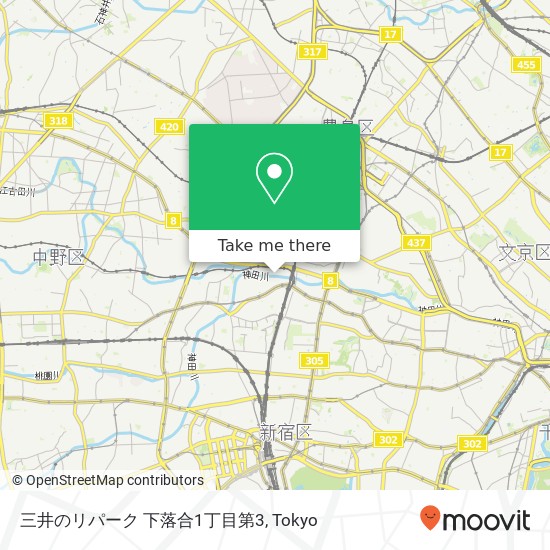 三井のリパーク 下落合1丁目第3 map