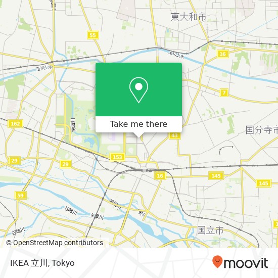 IKEA 立川 map