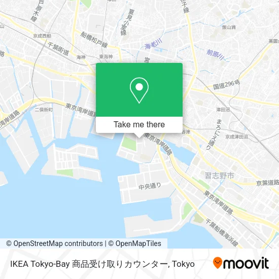 IKEA Tokyo-Bay 商品受け取りカウンター map