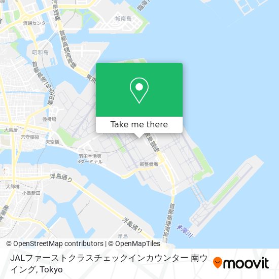 JALファーストクラスチェックインカウンター 南ウイング map