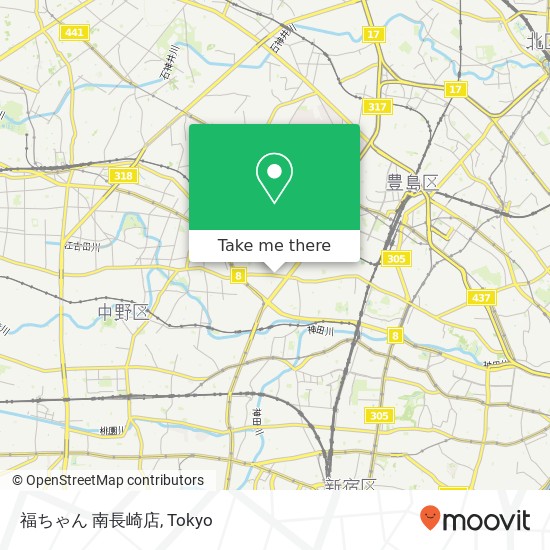 福ちゃん 南長崎店 map