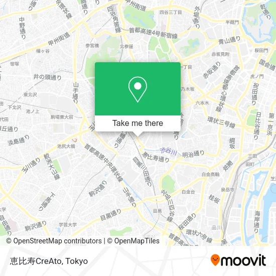 恵比寿CreAto map