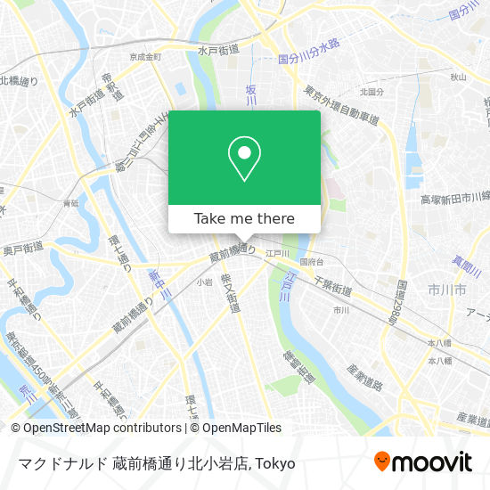 マクドナルド 蔵前橋通り北小岩店 map