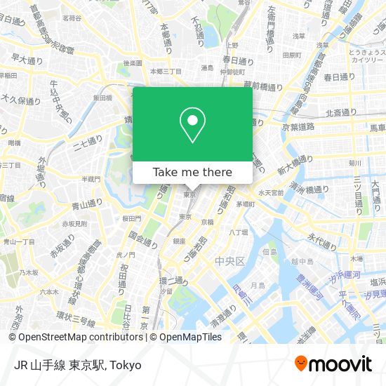JR 山手線 東京駅 map
