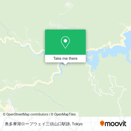奥多摩湖ロープウェイ三頭山口駅跡 map