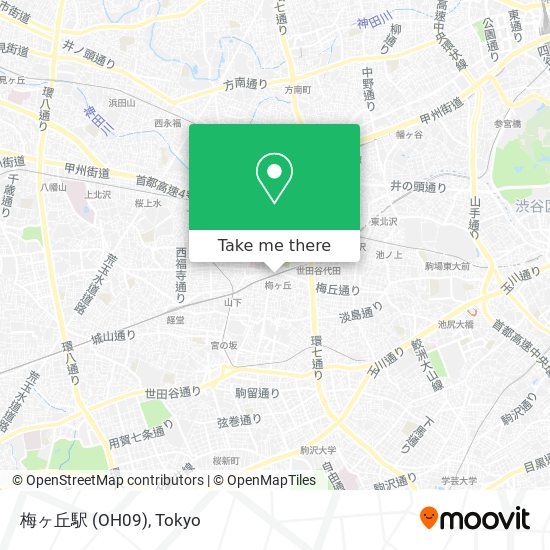 梅ヶ丘駅 (OH09) map