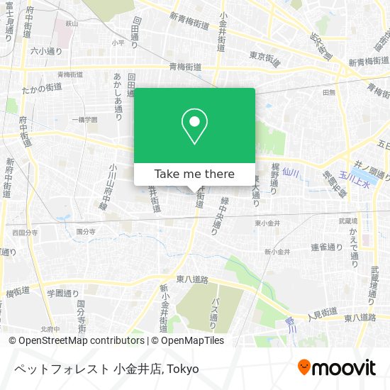 ペットフォレスト 小金井店 map