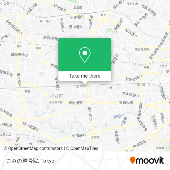 こみの整骨院 map