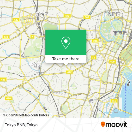 Tokyo BNB map