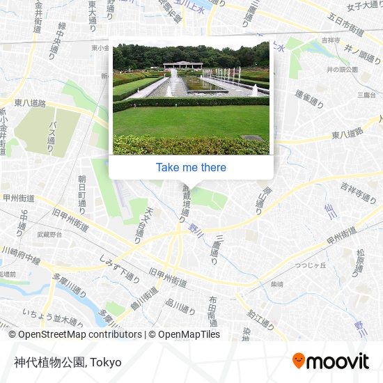神代植物公園 map