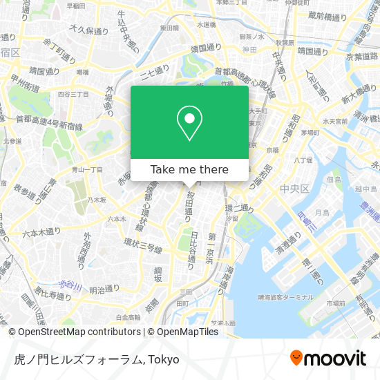 虎ノ門ヒルズフォーラム map