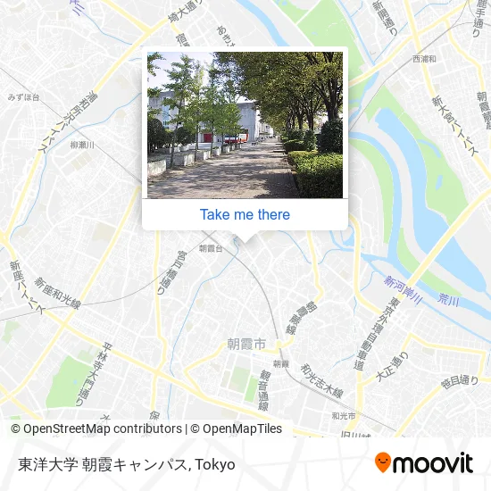 Toyo University Asaka Campus map