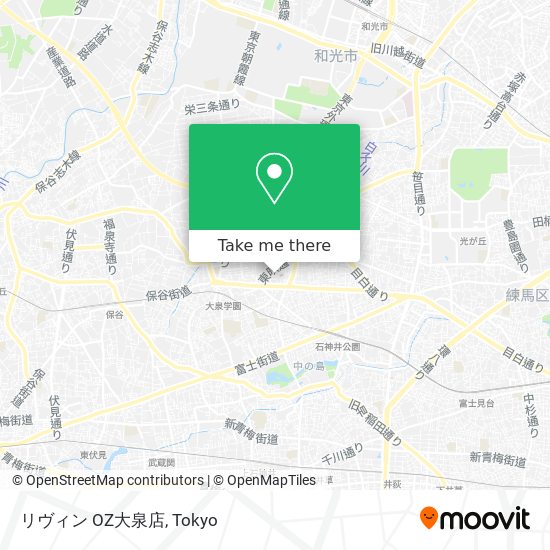 リヴィン OZ大泉店 map