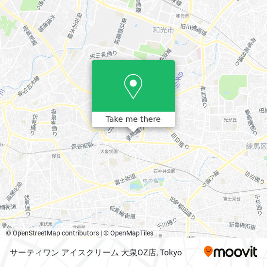 サーティワン アイスクリーム 大泉OZ店 map