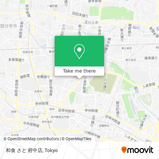 和食 さと 府中店 map