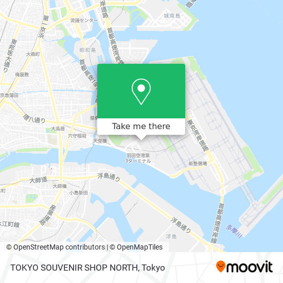 TOKYO SOUVENIR SHOP NORTH map