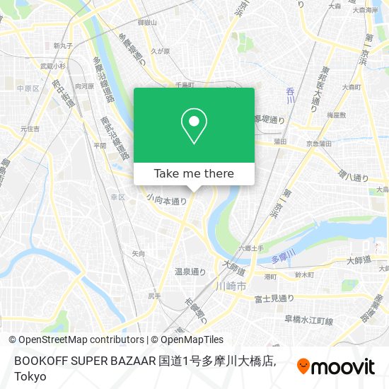 BOOKOFF SUPER BAZAAR 国道1号多摩川大橋店 map