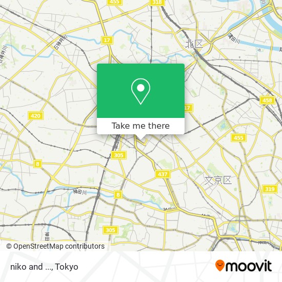 怎樣搭地鐵或巴士去豊島区的niko And Moovit