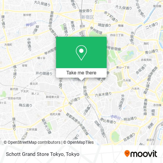 Schott Grand Store Tokyo map