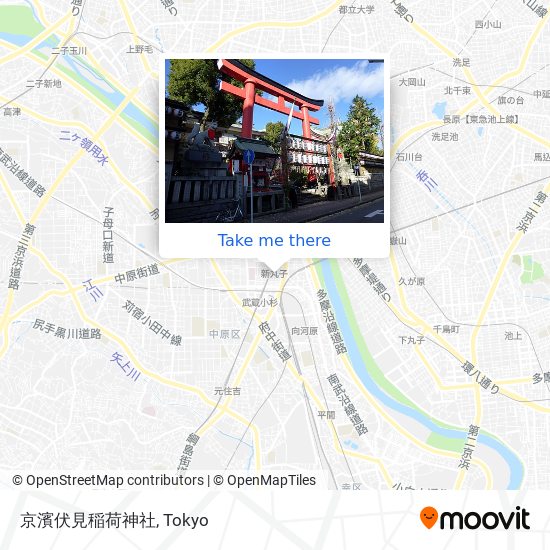 京濱伏見稲荷神社 map