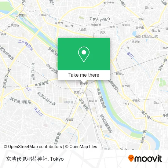 京濱伏見稲荷神社 map