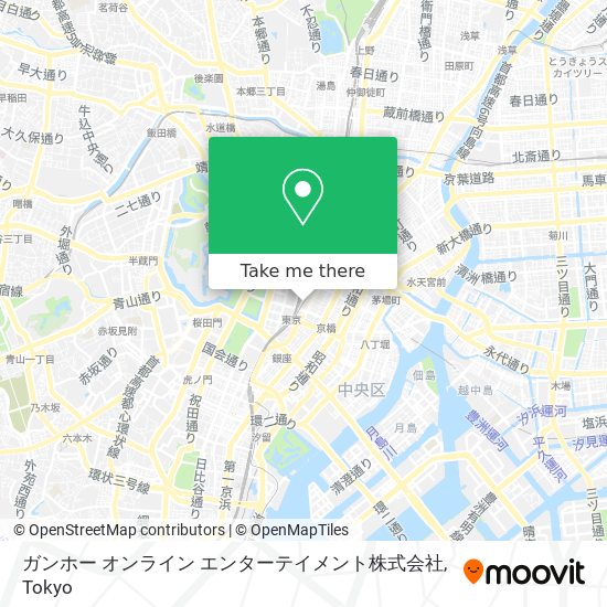 ガンホー オンライン エンターテイメント株式会社 map